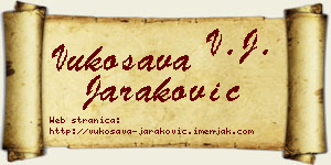 Vukosava Jaraković vizit kartica